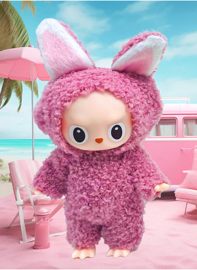 Galaxy Toys - Puffaroo Labubu The Monsters Mini Keychain Figure 7-Inch Blind Box Collectible Toy Assorted Random Design - Image 1