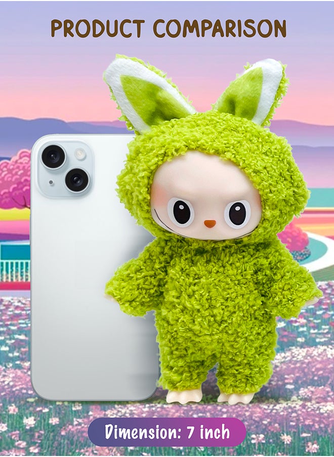 Galaxy Toys - Puffaroo Labubu The Monsters Mini Keychain Figure 7-Inch Blind Box Collectible Toy Assorted Random Design - Image 1