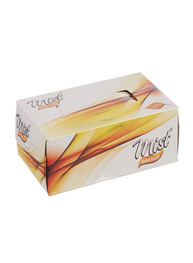 MDN Mist Ultra Soft White 2 Ply Facial Tissue Paper Napkin for Office Home Disposable Facial Tissues (100 Pulls Each, Pack of 4) - Image 5