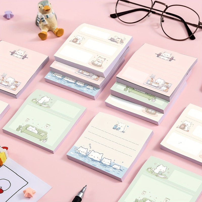 Cute Cat Self Stick Note Pads 3x3 For School Office Home Teacher Gifts - Image 5