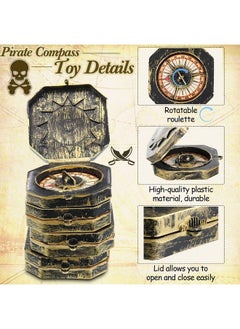 12 Pieces Pirate Party Favor Supplies Plastic Pirate Compass For Kids Antique Captain Toy Mini Compass Theme Party Favor For Halloween Pirate Birthday Party Decoration Pirate Cosplay Costume (Bronze) - pzsku/Z568129FECC77ED6C9494Z/45/_/1688537026/c5910ceb-6aca-4ef3-917f-d5f0b65f51e5