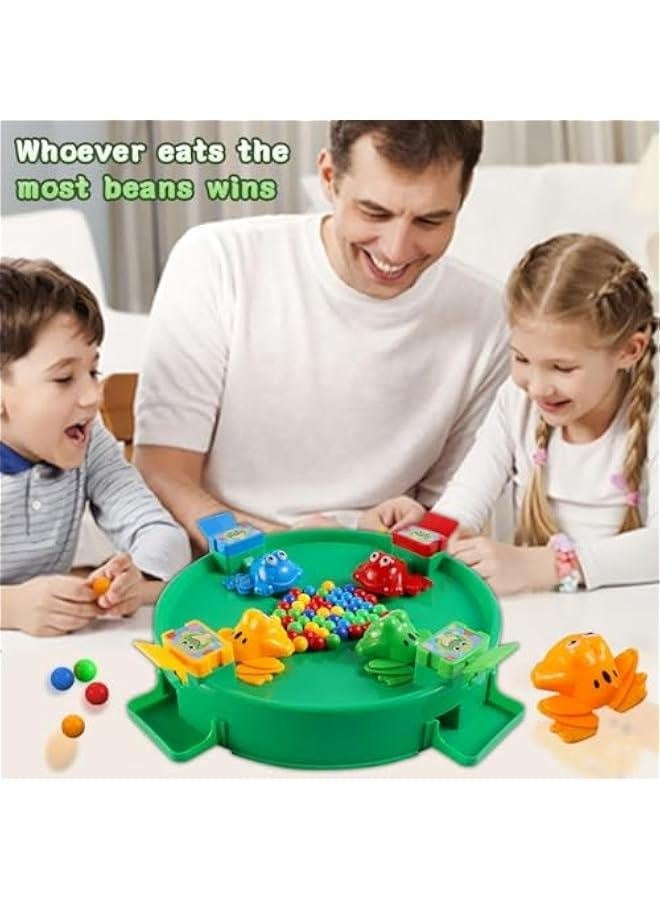 Classic Hungry Kids Board Games-Plastic Intense Game of Quick Reflexes Bead Toy,Children's Preschool Desktop Toy,Frog Eating Beads Game Fine Motor Training Toy for Kid Adult 2 to 4 Play - Image 5