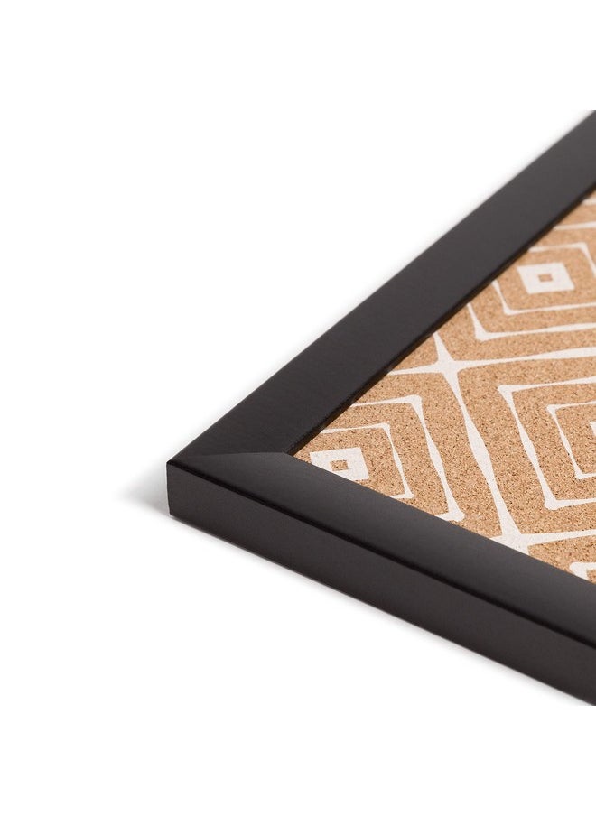 U Brands Fashion Cork Bulletin Board, 20 X 16 Inches, Black Wood Frame  - Image 2