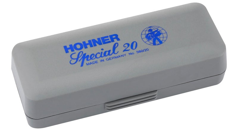 Hohner هونهير سبشال 20 هارمونيكا - مفتاح A مع حافظة، حقيبة، دليل عبر الإنترنت، وقماش تلميع أوستن بازار - Image 3