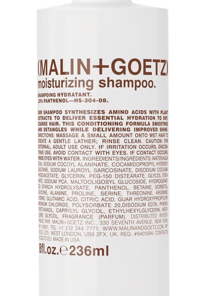 (MALIN+GOETZ) MALIN+GOETZ Moisturizing Shampoo for Unisex - 8 Oz Hydrating Shampoo - Image 1
