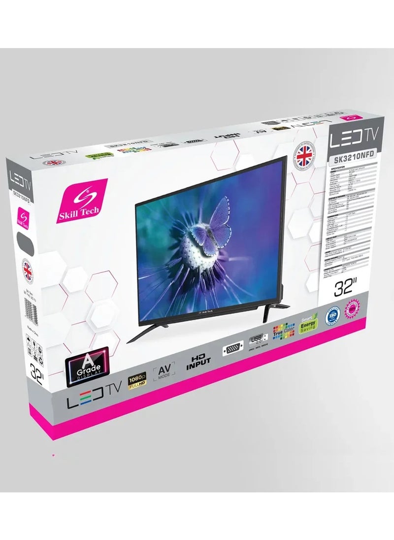 Skill Tech Skill Tech SK3210NFD 32 Inch LED TV – HD Display, Flat Screen, HDMI/USB Ports – Ideal for Home or Office Use  - Image 4