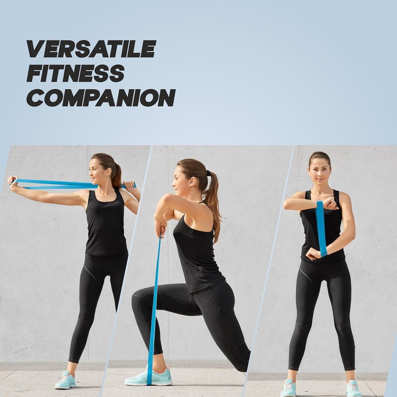 KONEX Natural Latex Resistance Band Loops for Men & Women | High Elasticity, Durable & Odour Free | Ideal for Home or Gym Workouts, Exercises, Stretching, Pull Ups, and Booty Toning (Pack of 3) - Image 3