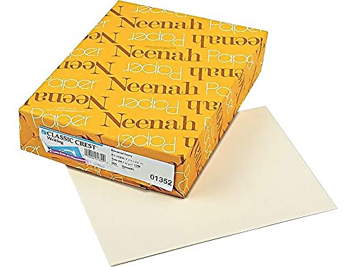 Neenah Paper 01352 CLASSIC CREST Writing Paper, 24lb, 8 1/2 x 11, Baronial Ivory, 500 Sheets - Image 2