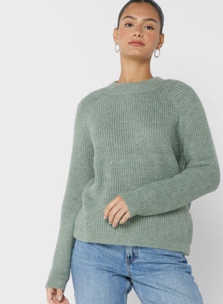 Crew Neck Knitted Sweater
