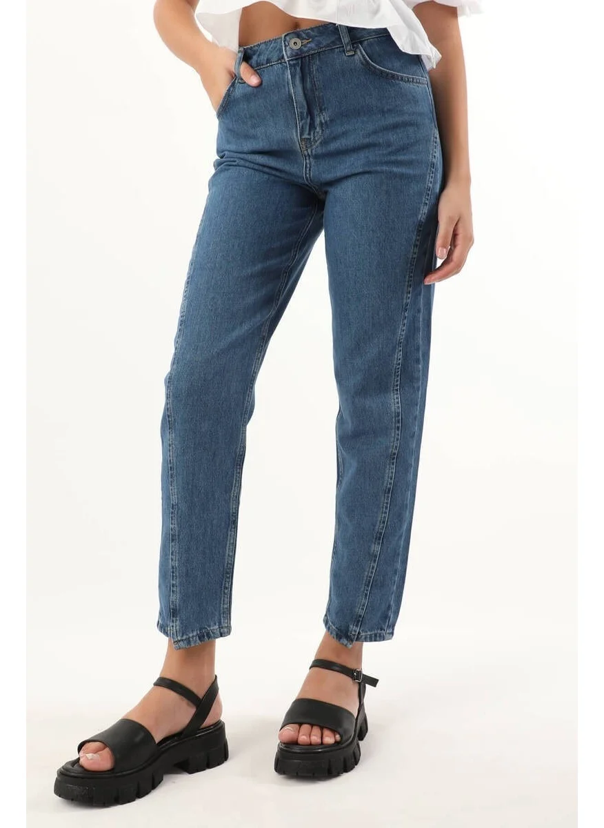 Banny Jeans Women High Waist Jeans Blue