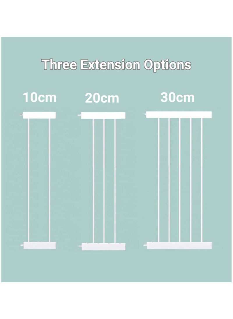 SKY-TOUCH Auto-Close Safety Baby Gate, Extra Wide Child Gate with 20 cm Extension Kit, Maximum Suitable for 104 cm, Baby Gates for Stairs and Doorways, Easy Install  - Image 3