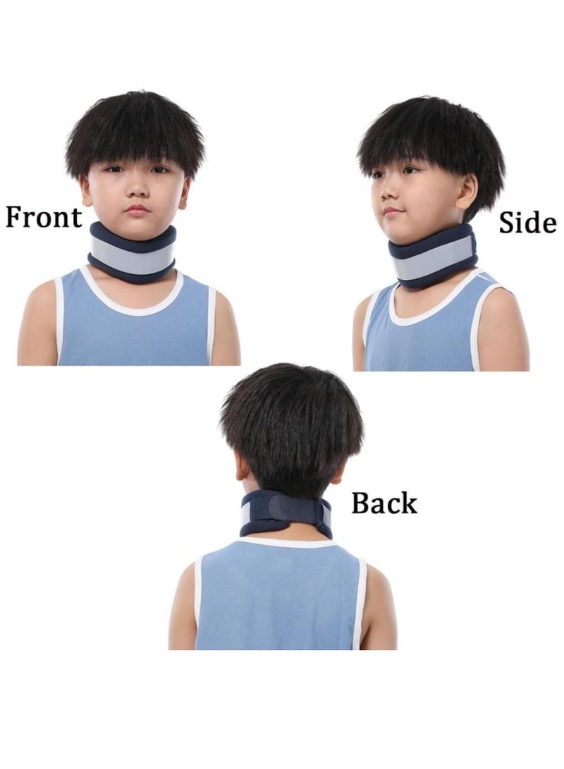 Excefore Neck Brace Support for Sleeping Soft and Comfort Cervical Neck Collar for Children Adjustable Neck Support for Relieving Neck Pain and Spine Pressure Neck Collar Protector after Injury for Kids  - Image 2