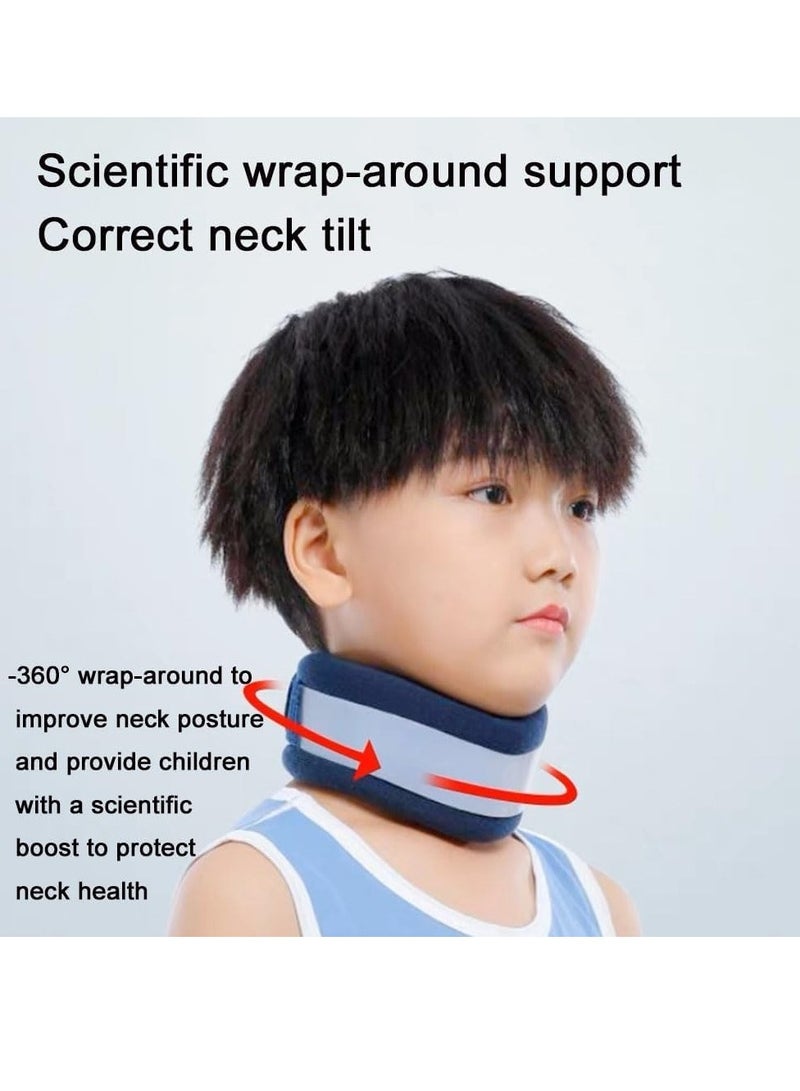 Excefore Neck Brace Support for Sleeping Soft and Comfort Cervical Neck Collar for Children Adjustable Neck Support for Relieving Neck Pain and Spine Pressure Neck Collar Protector after Injury for Kids  - Image 4