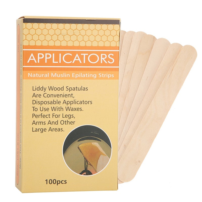 Wooden Disposable Epilation Wax Tool Hair Ice Cream Mask Removal Stick - Image 1