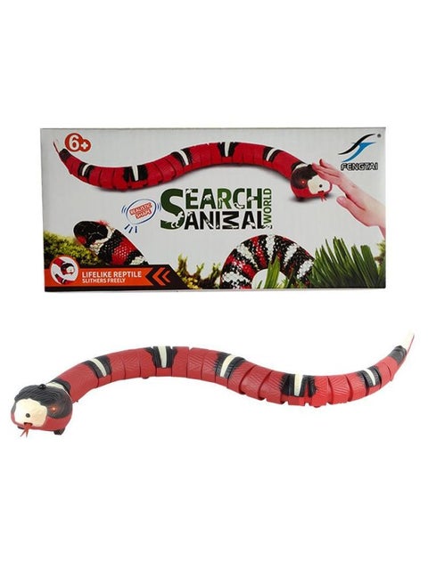 Cat Dog Electric Induction Obstacle Avoidance Cockroach Children Interactive Ladybug Remote Control Mouse Reptile Toy-Color:Induction Snake