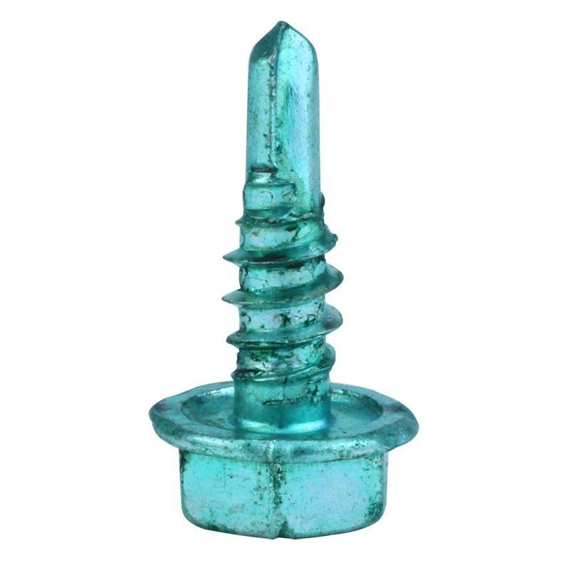Skywalker #10 Self-Tapping Hex/Phillips/Slotted/Square Head Ground Screws (Box of 100 in Green) - Image 3