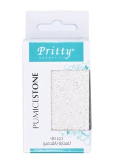 Pritty Pritty Small Rectangular Pumice Stone – 80x45x20mm Foot Scrubber for Removing Calluses and Smooth Skin  - Image 1