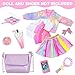 UNICORN ELEMENT American 18 Inch Doll Makeup Accessories and ClothesSequin Backpack Set for 18 Dolls Include Skirt Bracelet Hair Clip Phone and Makeup SetsNo Doll and Shoes - Image 4