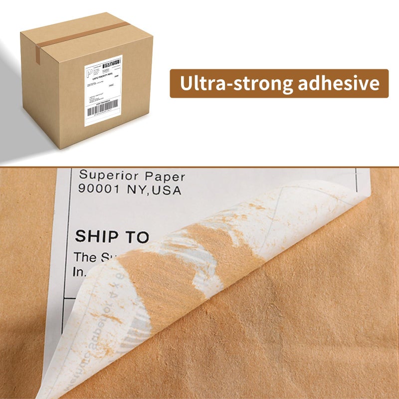 Immuson 4 x 6 Direct Thermal Shipping Labels with Perforations, Label Paper for Thermal Label Printer, Shipping Labels Compatible with Nelko MUNBYN JADENS Phomemo POLONO Rollo Printer,100 Labels - Image 4