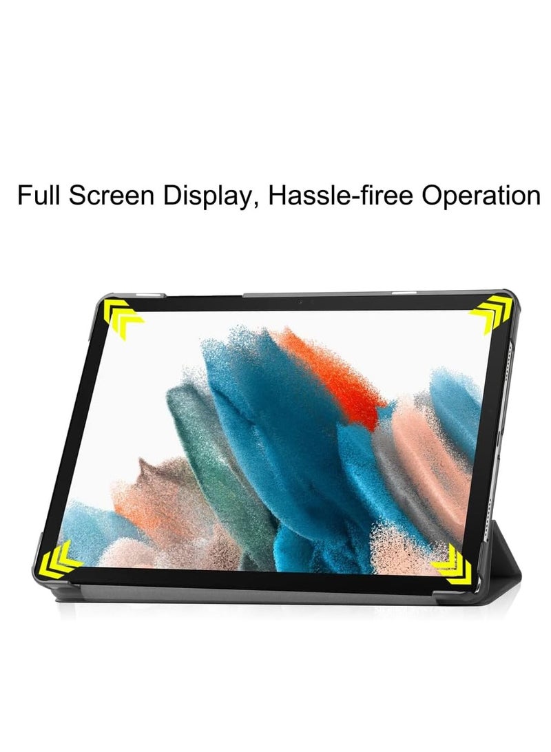 VKL حافظة سامسونج جالاكسي تاب A9+ A9 بلس 11 بوصة، حافظة كستر لجهاز SM-X210 SM-X216 SM-X218، غطاء صلب رفيع للغاية من جلد البولي يوريثان - أسود - Image 4