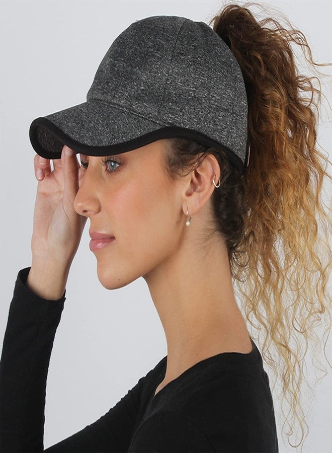 Ponyflo Active Ponytail Cap - Women's Running & Gym Ponytail Hat for Curly Hair - Image 2