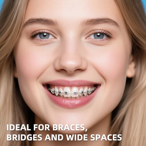 RioRand Dental Floss for Braces, Bridges, and Implants, PTFE & PFAS Free Floss, 80 Pre-Cut Strands(Pack of 2) - Image 4