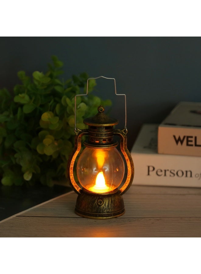 Ramadan Lantern, Ramadan Decorations Lights, Vintage LED Lantern Hollow Design Decorations for Ramadan Holiday Table Decor