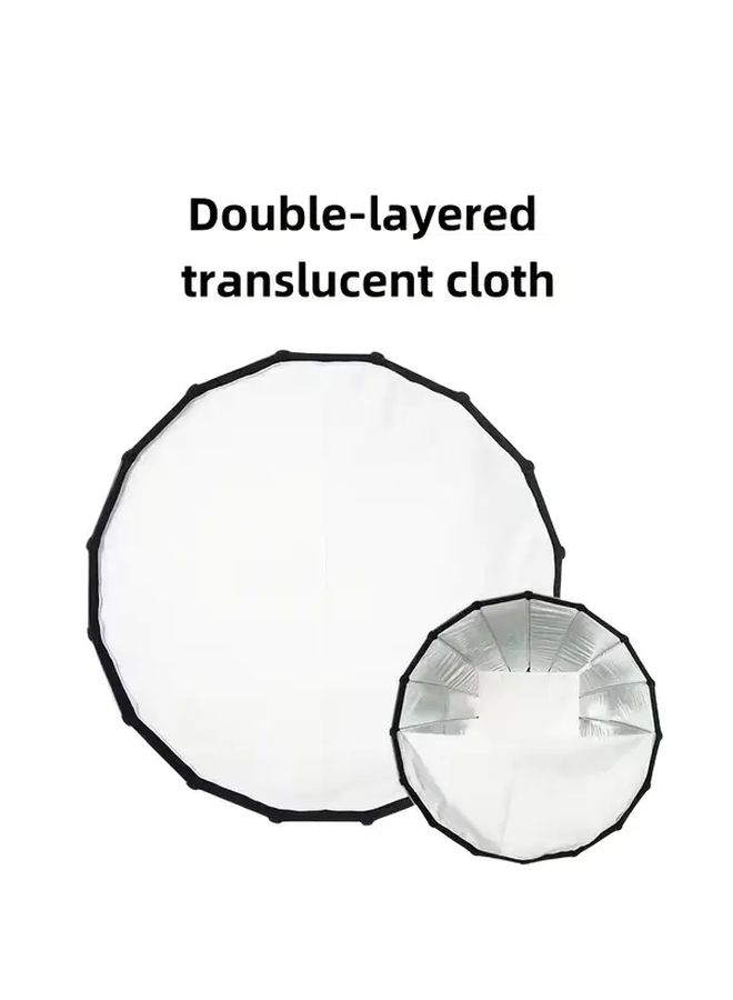 35.4 Inch 90cm Parabolic Softbox Bowens Mount with Honeycomb Grid Quick Setup Folding for Studio Photography Light - Image 5