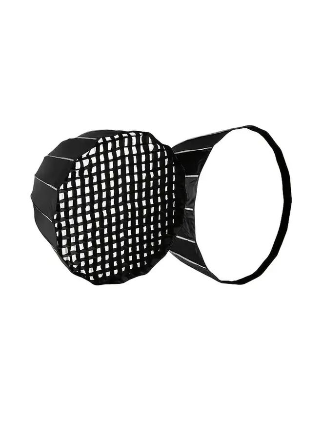 35.4 Inch 90cm Parabolic Softbox Bowens Mount with Honeycomb Grid Quick Setup Folding for Studio Photography Light - Image 1