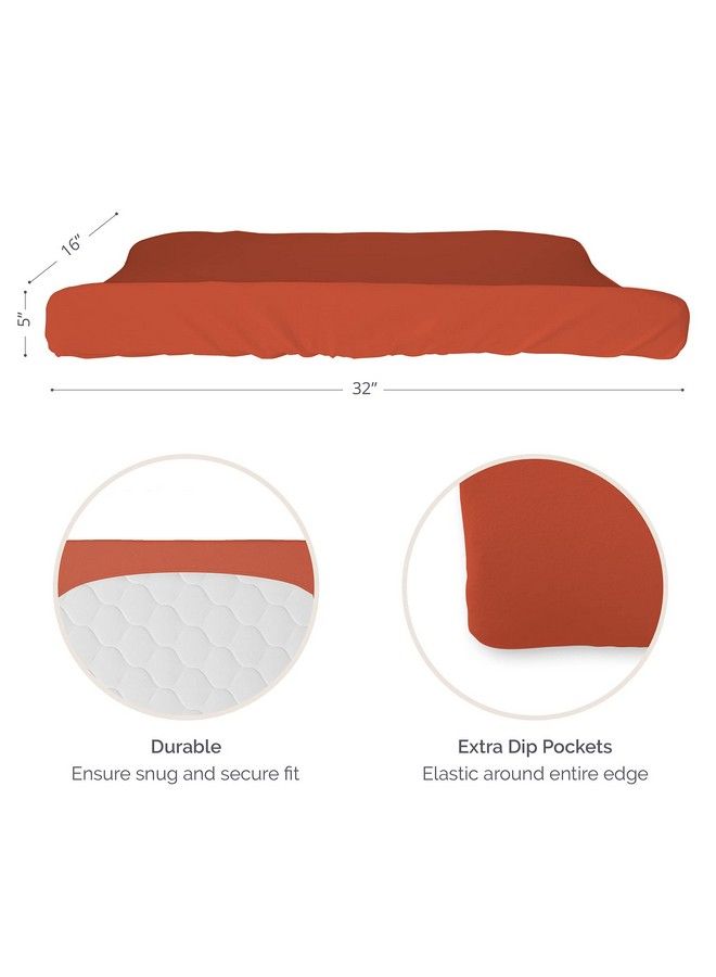 Natemia غطاء وسادة تغيير 100% قطن عضوي 16X32 مثالي للمهد والسرير الناعم ناعم للغاية ومضاد للحساسية هدية رائعة لمناسبة استقبال المولود - Image 3