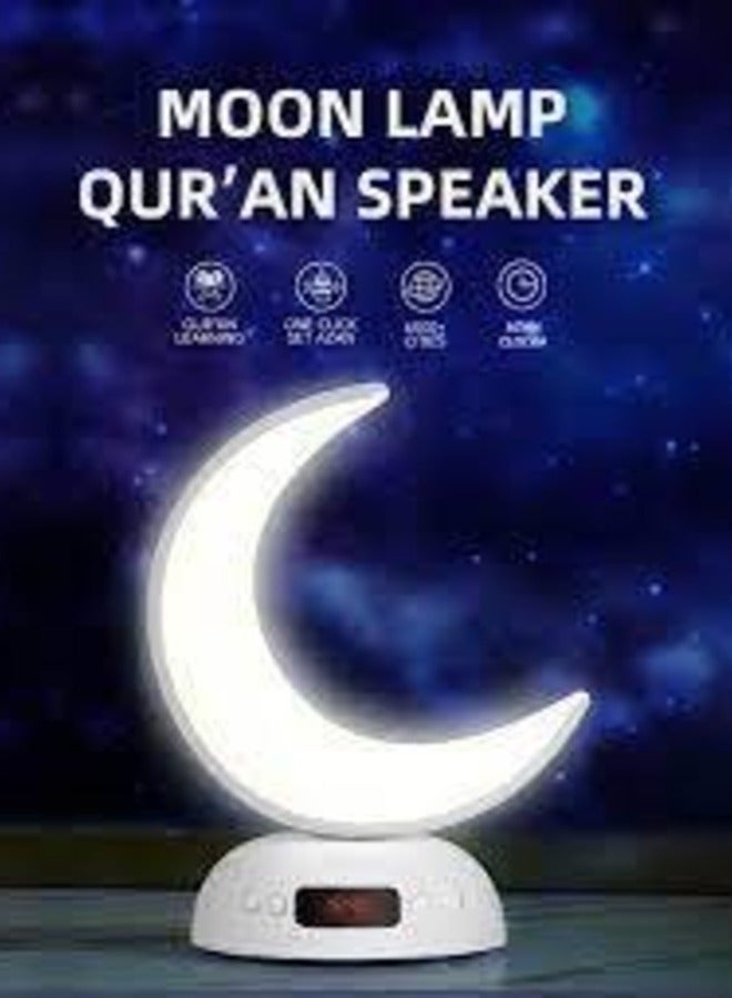 Equantu Slim Moon Lamp Qur'an Speaker Changeable Colourful Lights With Remote - Image 1