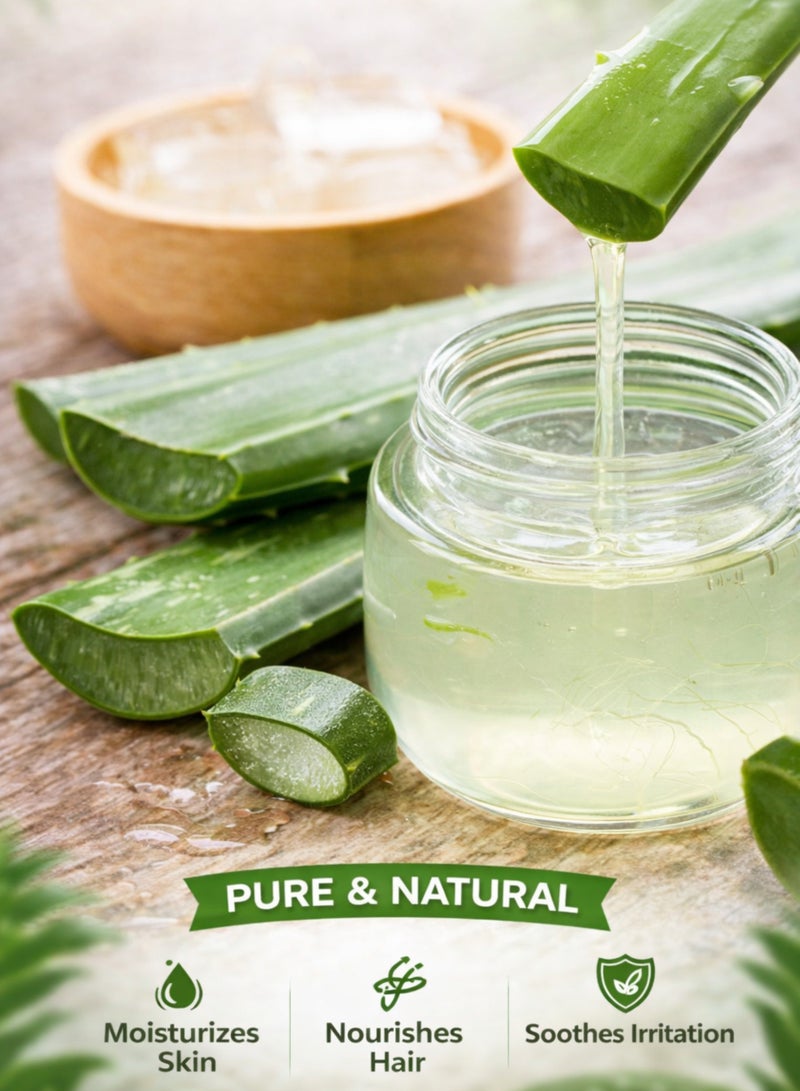 Zein Aloe Vera Oil Pure Clear – Zait Aloe Vera Lightweight Herbal Oil for Skin Hydration, Hair Care & Wellness Support – Non-Greasy Soothing Formula – 100ml - Image 4
