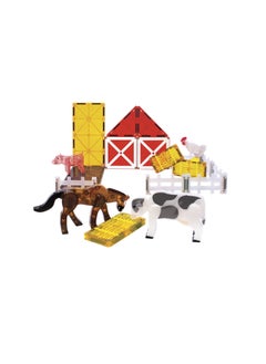 MAGNA-TILES Farm 25-piece Magnetic Construction Set, Original 3d Magnetic Building Tiles, For Kids Ages 3+  - Image 3