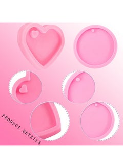 8 Pcs Heart Shape Resin Mold Round Shape Keychain Silicone Molds For Epoxy Resin Diy Keychain Decoration Homemade Dessert Fondant - pzsku/Z56822FAB554EEA40AF0EZ/45/_/1724480273/031e506f-1c81-4f61-93f9-0fa83da8fda6