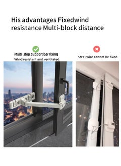 Y&D Window Restrictor Lock, Self Adhesive Child Baby Safety Door Sliding Lock Limiter Anti-Opening Latch High Level Protection Anti-Fall, Easy Install  - Image 5