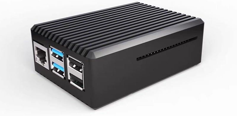 REES52 Raspberry Pi 5 Aluminum Case, Heavy Duty Passive Cooling Metal Case/Housing with Heatsink Pillar Compatible with Raspberry Pi 5 Model B Only-Black - Image 2
