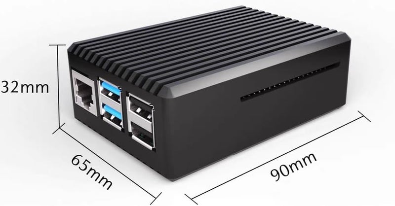 REES52 Raspberry Pi 5 Aluminum Case, Heavy Duty Passive Cooling Metal Case/Housing with Heatsink Pillar Compatible with Raspberry Pi 5 Model B Only-Black - Image 4