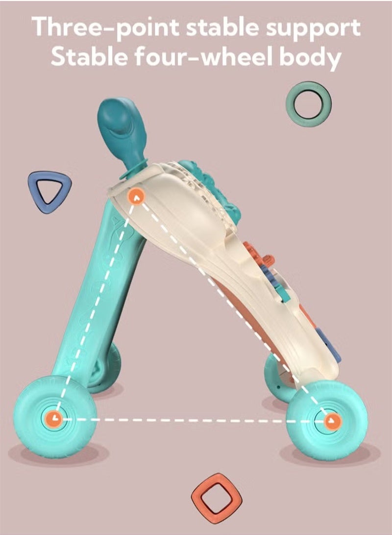 Topyich Baby Push Walker for Boy Girl 6-12 Months with Educational Play Learning Panel, Sit-to-Stand Walkers, Child Activity Center & Toys for Toddler - Image 5