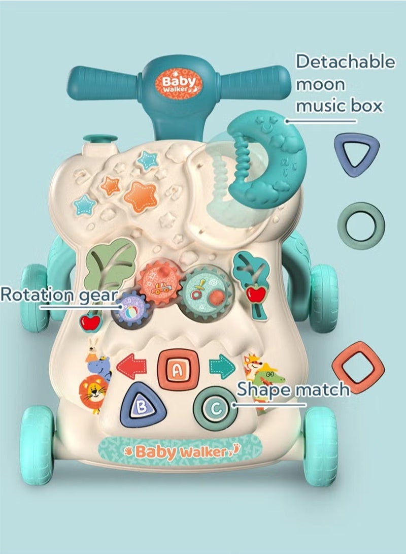 Topyich Baby Push Walker for Boy Girl 6-12 Months with Educational Play Learning Panel, Sit-to-Stand Walkers, Child Activity Center & Toys for Toddler - Image 4