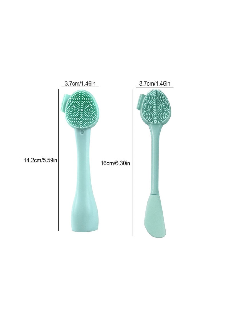 NIBEMINENT Silicone Manual Cleansing Brush, 2Pcs All-in-one Facial Exfoliating Cream Applicator, Very Suitable for Cleansing, Maintenance and Makeup - Image 4