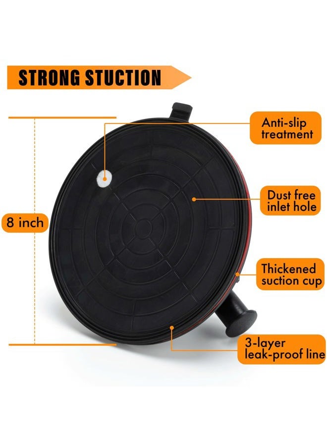 DJSUNPACKING 8" Vacuum Suction Cups to Lift Large Glass Heavy Duty Hand-held Lifter - Image 2