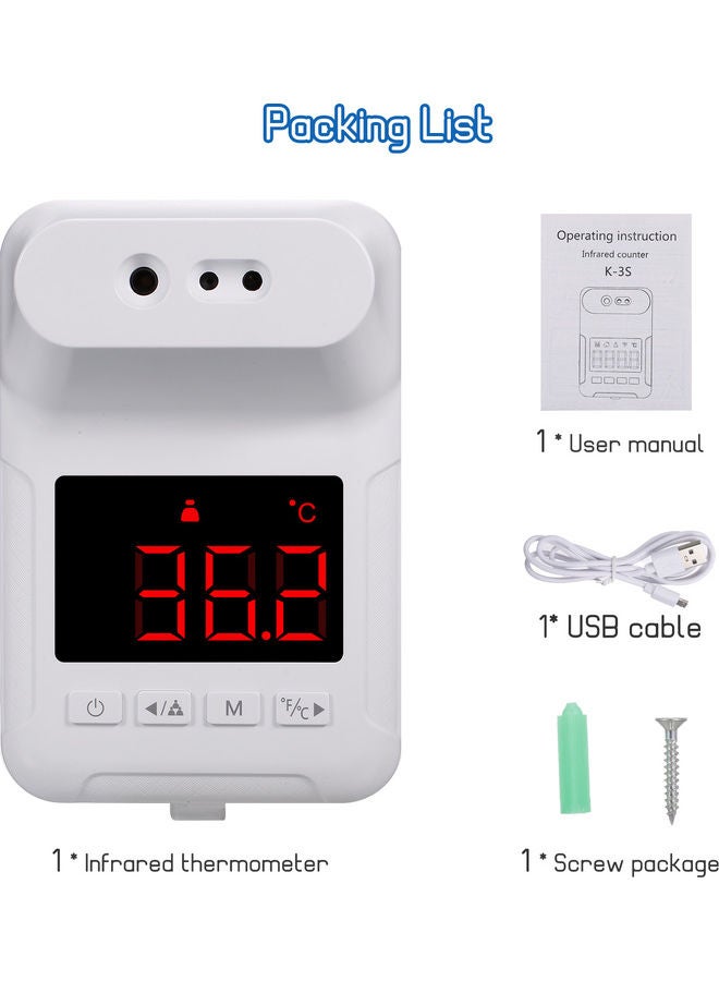 NIBEMINENT Wall-Mounted Infrared Forehead Thermometer - Image 2