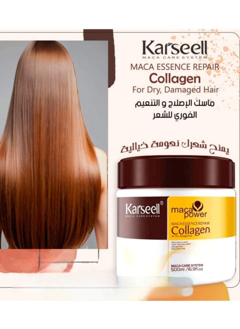 Carsil Maca Essence Collagen Repair Hair Mask 500 ml