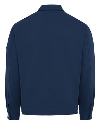 Bulwark FR Men's Midweight Flame Resistant Zip-In Jacket, Navy, Large Long - Image 2