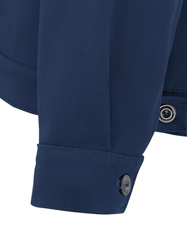 Bulwark FR Men's Midweight Flame Resistant Zip-In Jacket, Navy, Large Long - Image 3