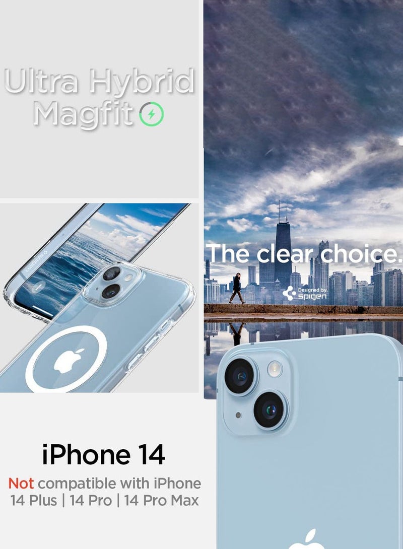 Spigen Ultra Hybrid Mag iPhone 14 Case Cover with Magsafe - White - Image 2