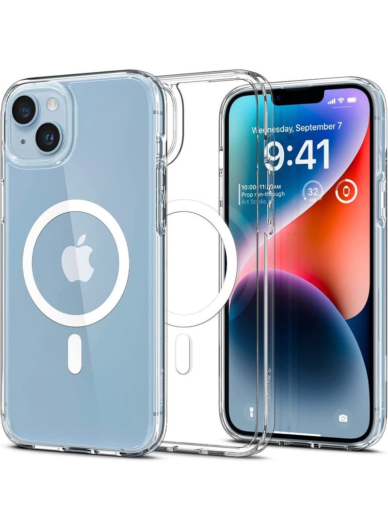 Spigen Ultra Hybrid Mag iPhone 14 Case Cover with Magsafe - White - Image 1