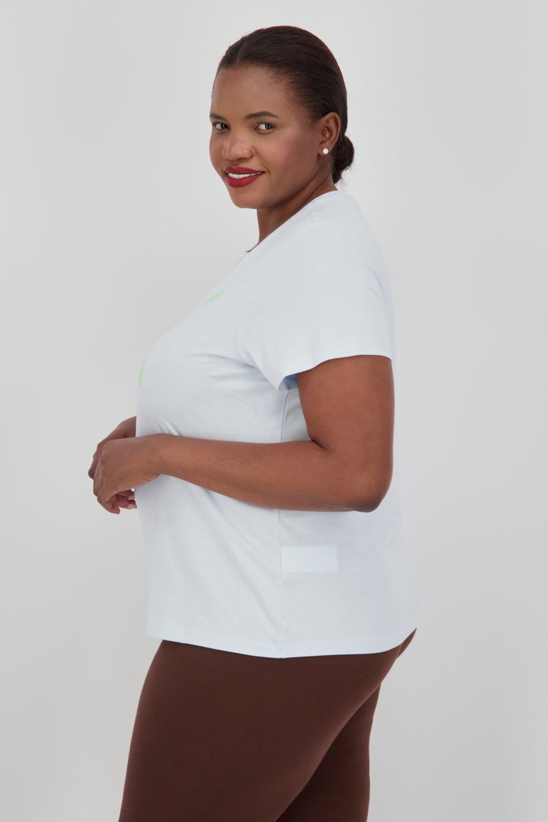 PUMA Women Sportswear Fit Short Sleeve Outdoor Top, Light Blue - Image 2