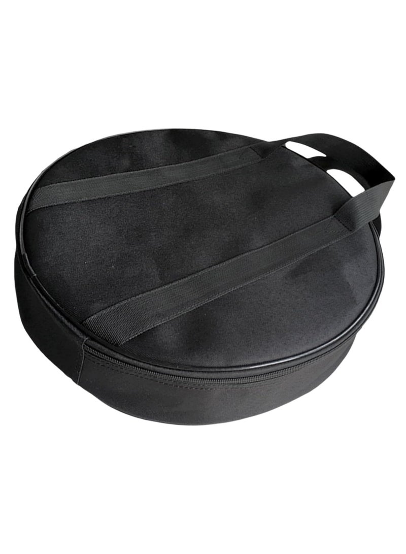 Generic Semi Padded Bag Case for Frame Drum Bendir Bandeer Duff with Carry Handles - Black  - Image 2