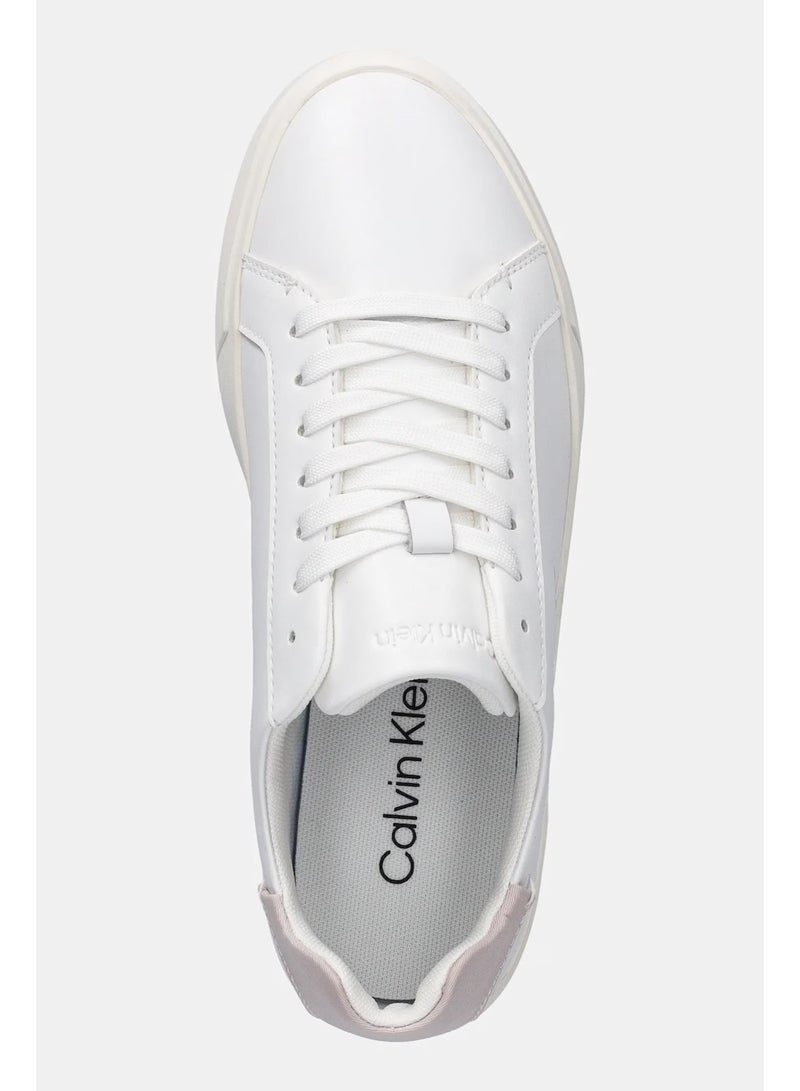 CALVIN KLEIN Brooke - Leather Signature Logo Trainers - Image 4